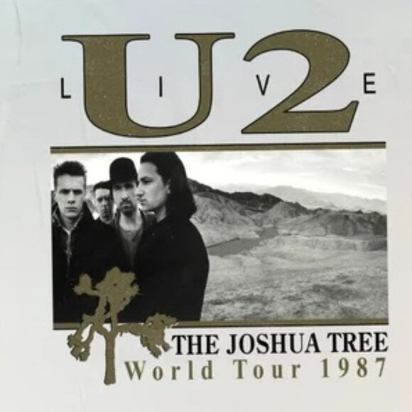 U2 Live Joshua Tree World Tour 1987 Rock Band Fan Gift Graphic 2 Sided T-shit 05 - Picture 2 of 6